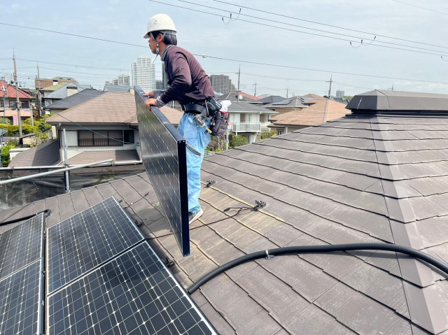 太陽光パネル一時撤去